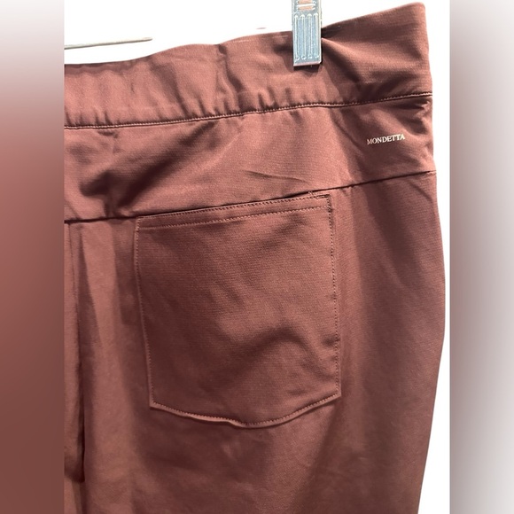 Mondettalined tailored Brown Pants plus size 14 - Picture 6 of 8